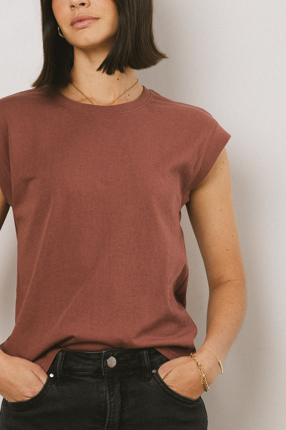 Arlo Top in Brick - FINAL SALE