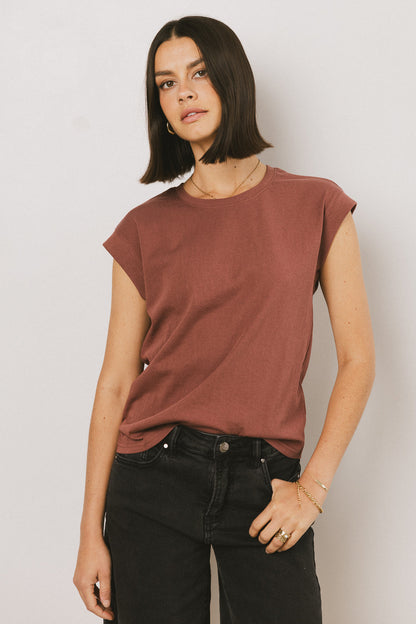 Arlo Top in Brick - FINAL SALE