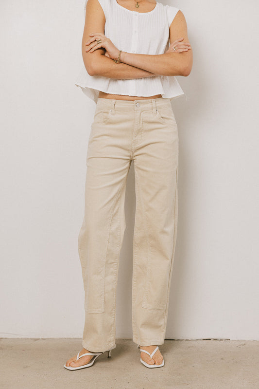 Kaya Corduroy Straight Leg Pants