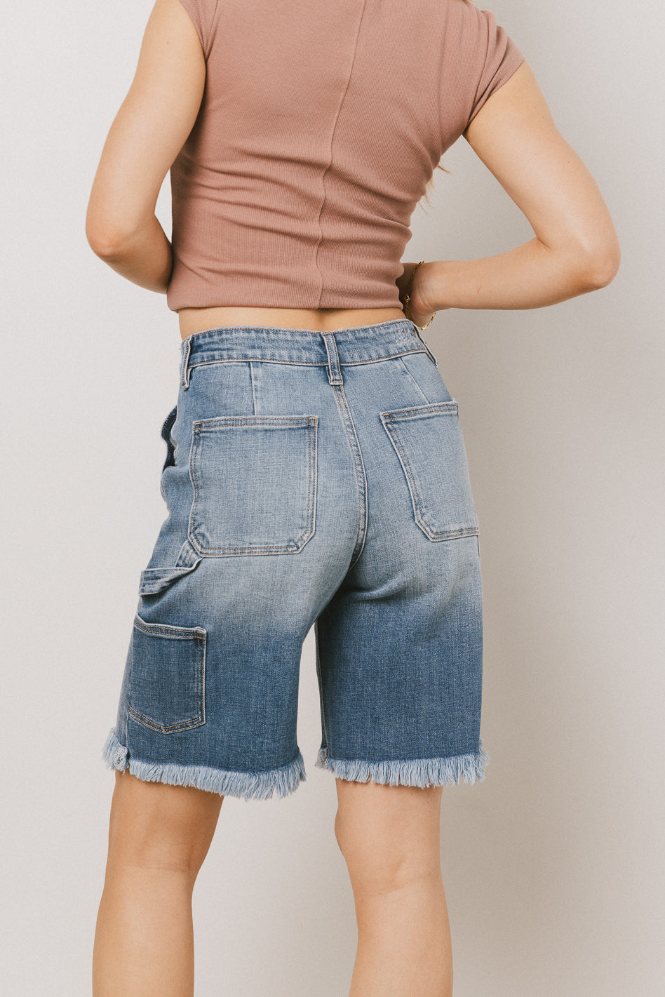 Emmy Frayed Bermuda Shorts - FINAL SALE