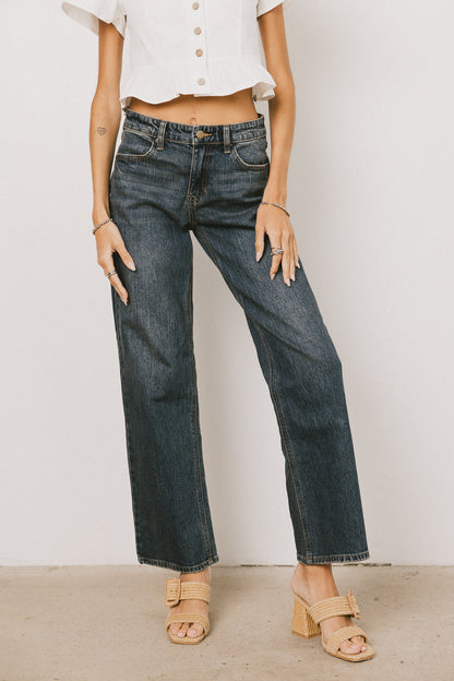 Marshall Straight Leg Vintage Jeans in Dark Wash - FINAL SALE