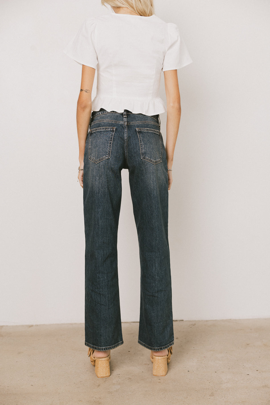 Marshall Straight Leg Vintage Jeans in Dark Wash - FINAL SALE