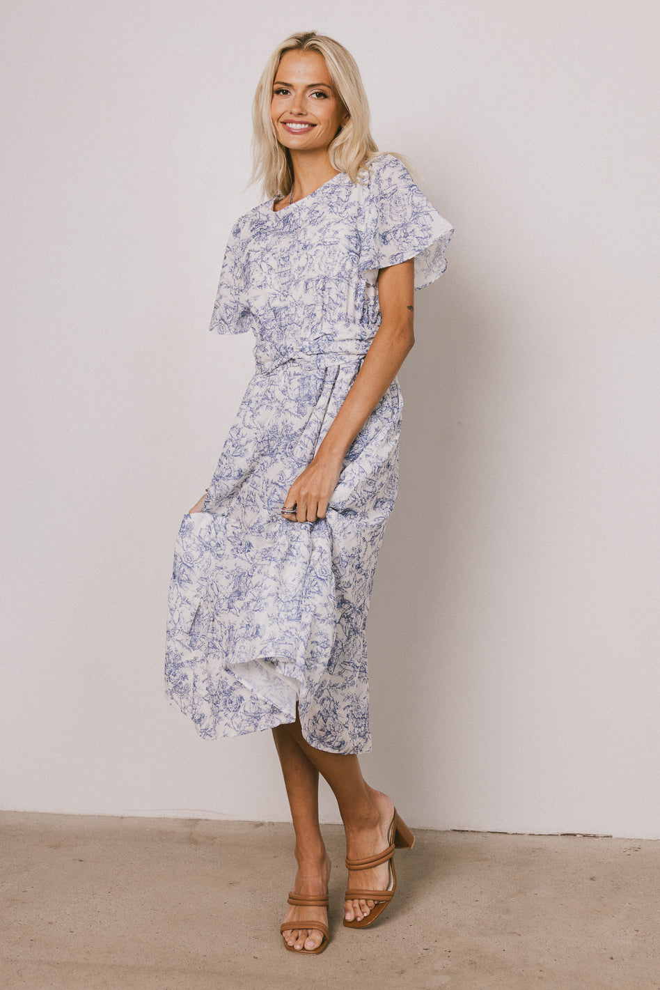 Theresa Floral Midi Dress - FINAL SALE