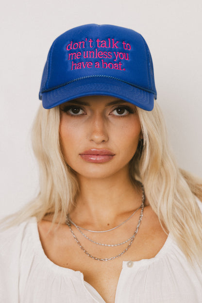 Don't Talk To Me Baseball Cap - FINAL SALE