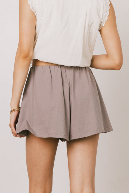 Jamie Knit Shorts in Smoke - FINAL SALE