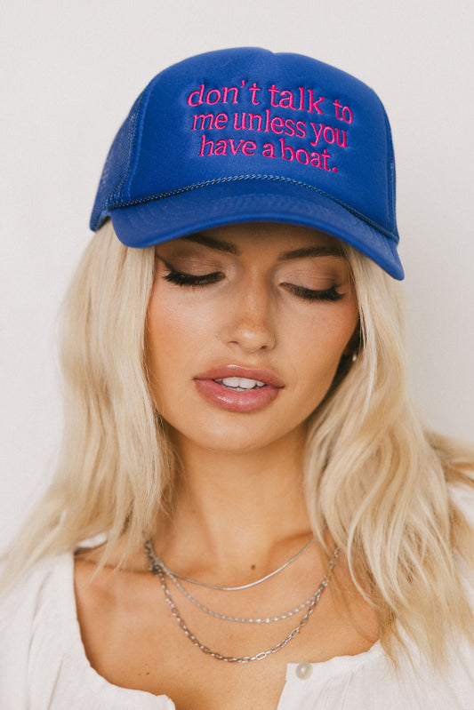 Don't Talk To Me Baseball Cap - FINAL SALE