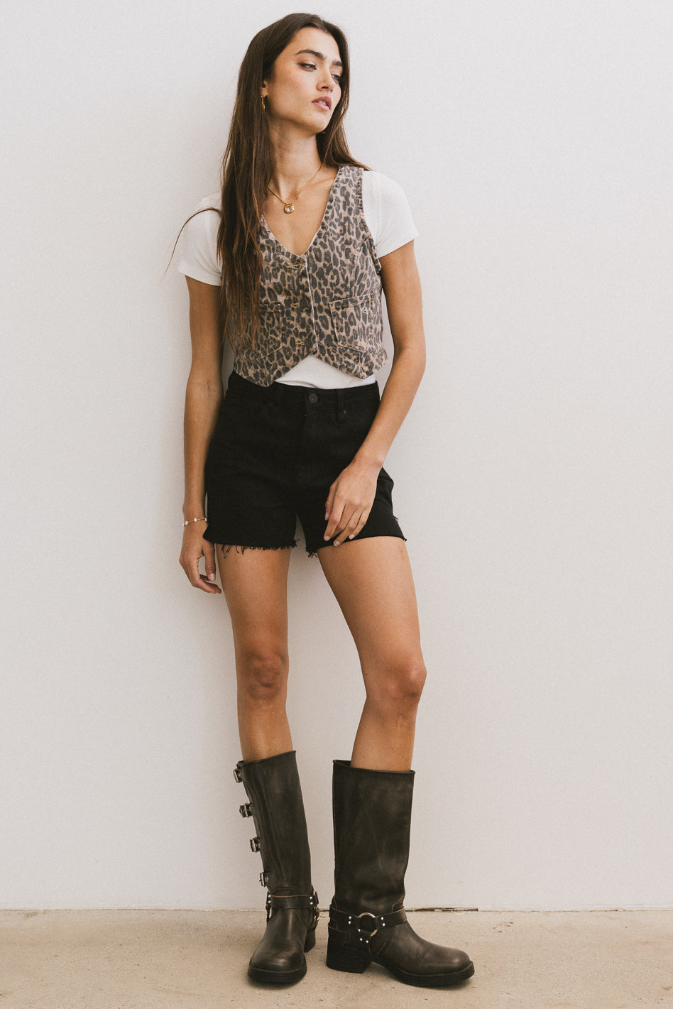 Holly Cheetah Vest - FINAL SALE