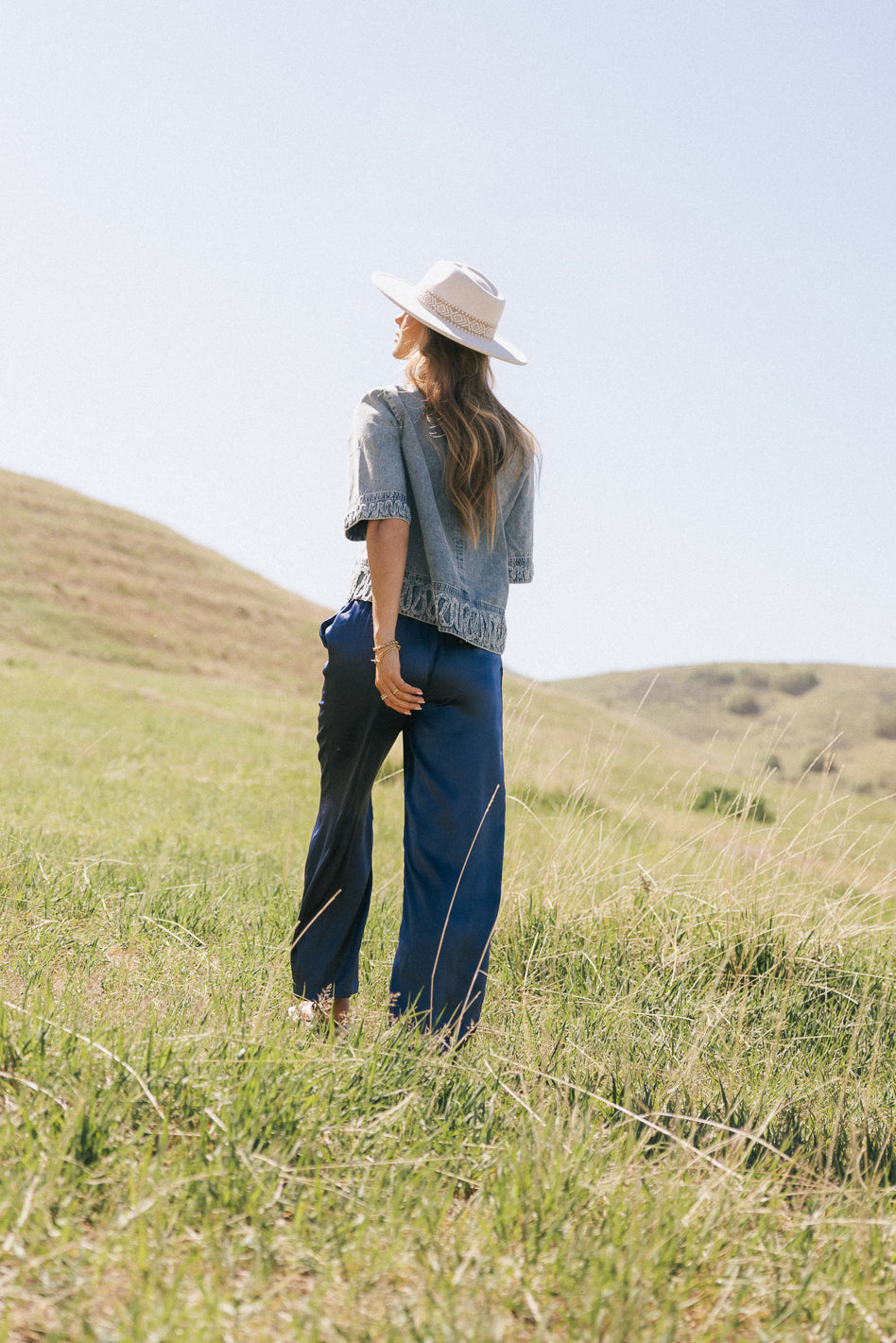 Josie Wide Leg Satin Pants - FINAL SALE
