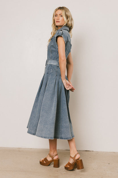 Walter Denim Midi Dress - FINAL SALE