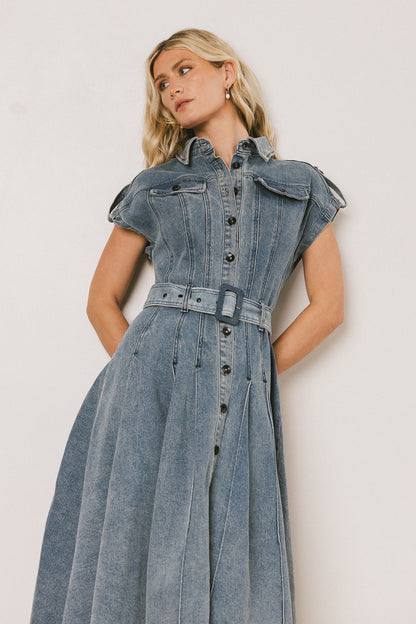 Walter Denim Midi Dress - FINAL SALE