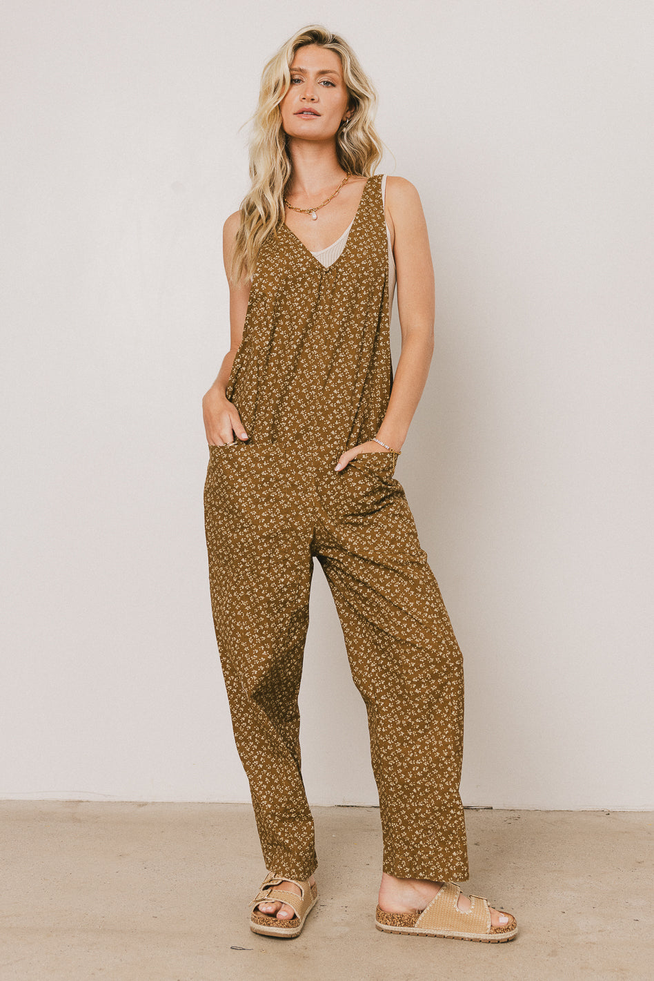 Lillian Floral Overalls - FINAL SALE