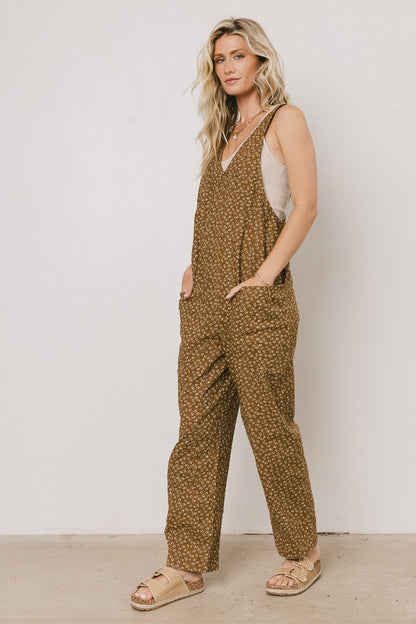 Lillian Floral Overalls - FINAL SALE