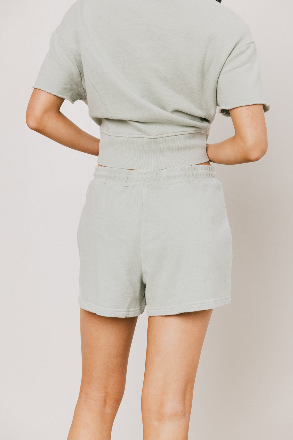 Willa Knit Shorts in Sage - FINAL SALE
