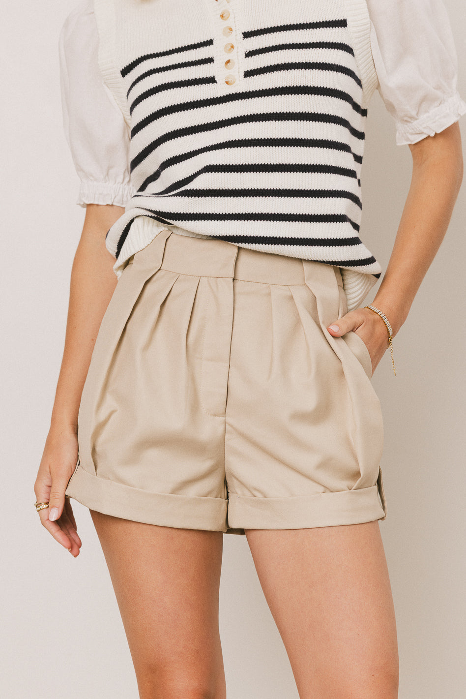 Kyrie Pleated Shorts - FINAL SALE