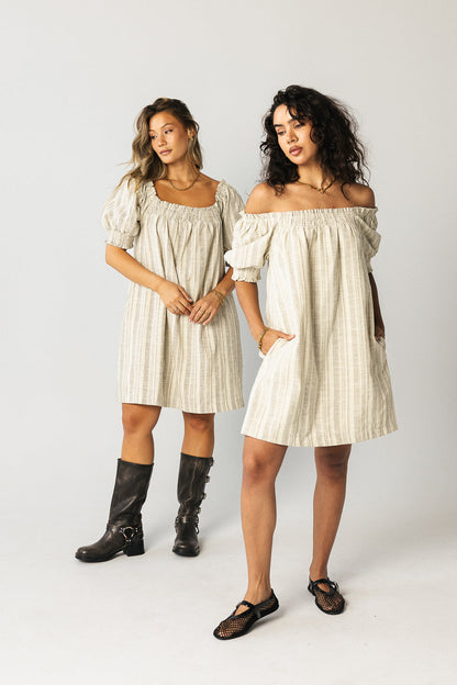 Drew Striped Babydoll Dress - FINAL SALE