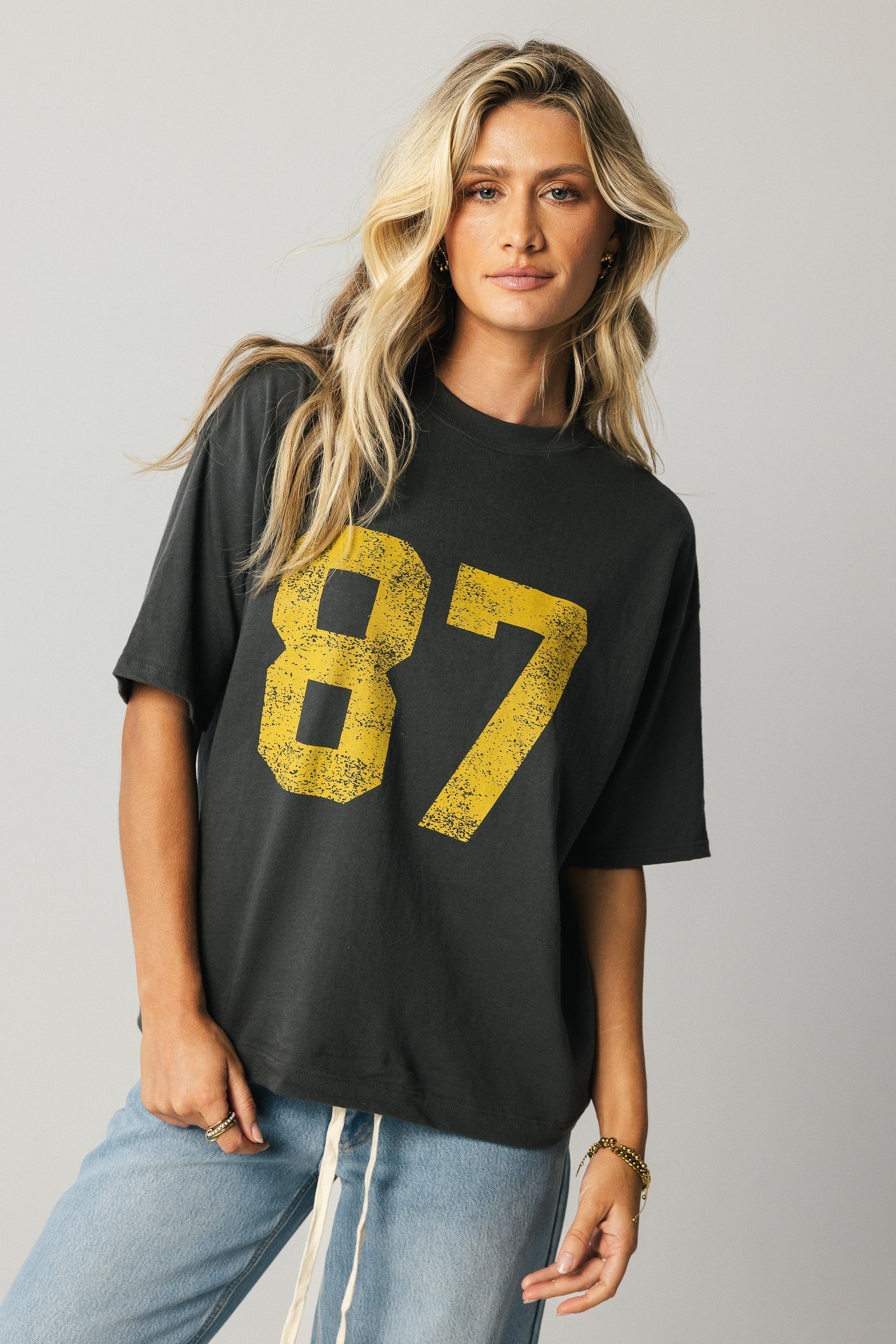Jersey Oversized Graphic Tee - FINAL SALE