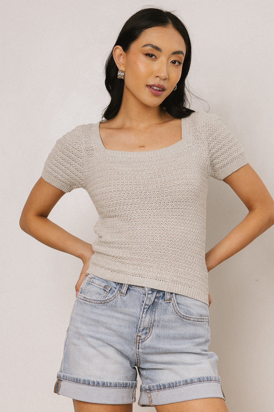 Lewis Knit Sweater in Grey - FINAL SALE