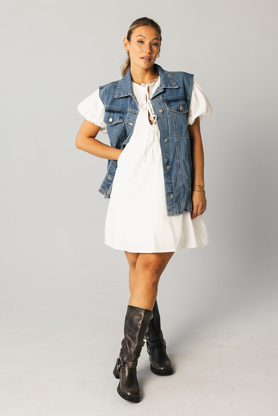 Penn Bow Mini Dress - FINAL SALE