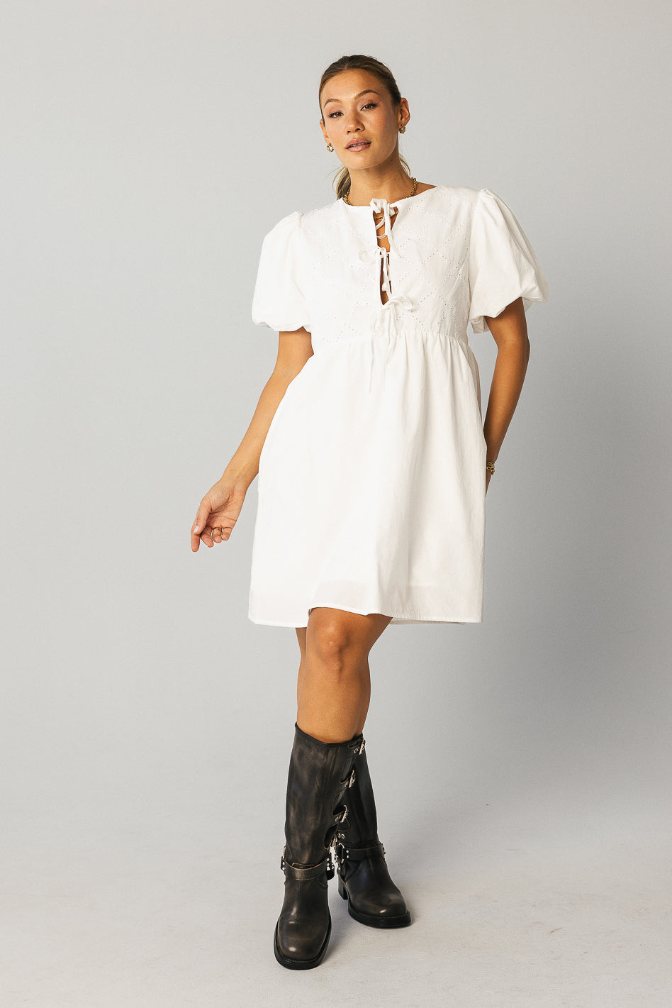 Penn Bow Mini Dress - FINAL SALE