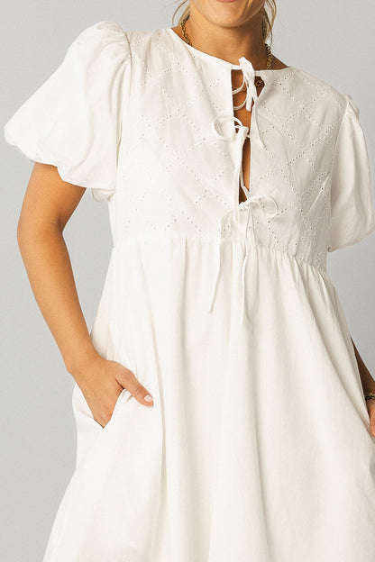 Penn Bow Mini Dress - FINAL SALE