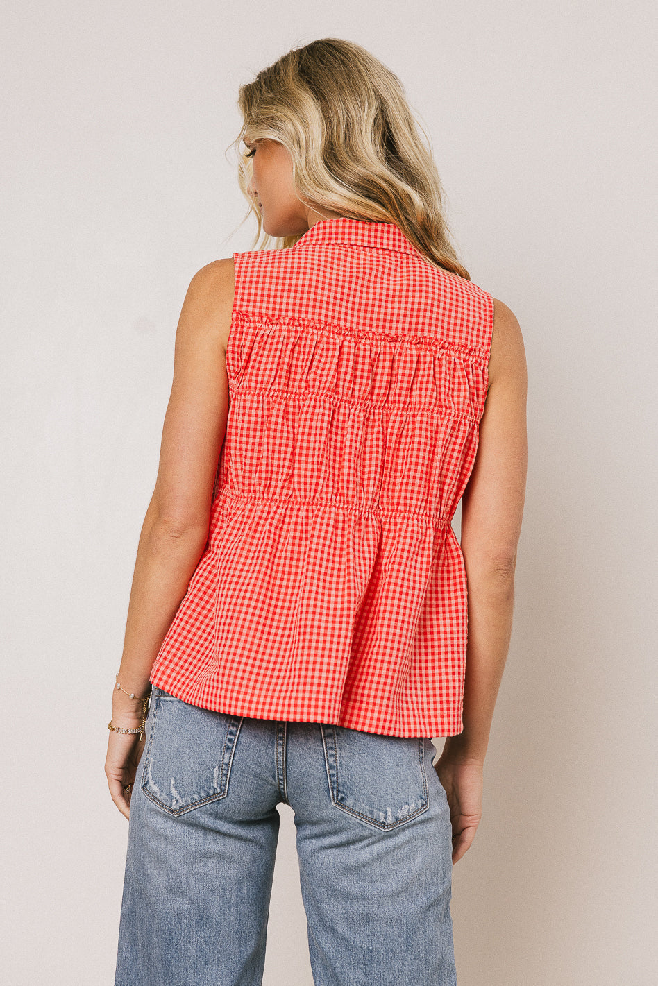 Lea Gingham Blouse - FINAL SALE