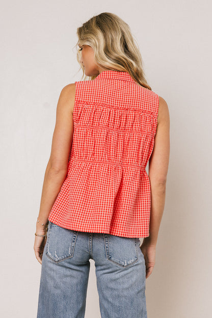 Lea Gingham Blouse - FINAL SALE