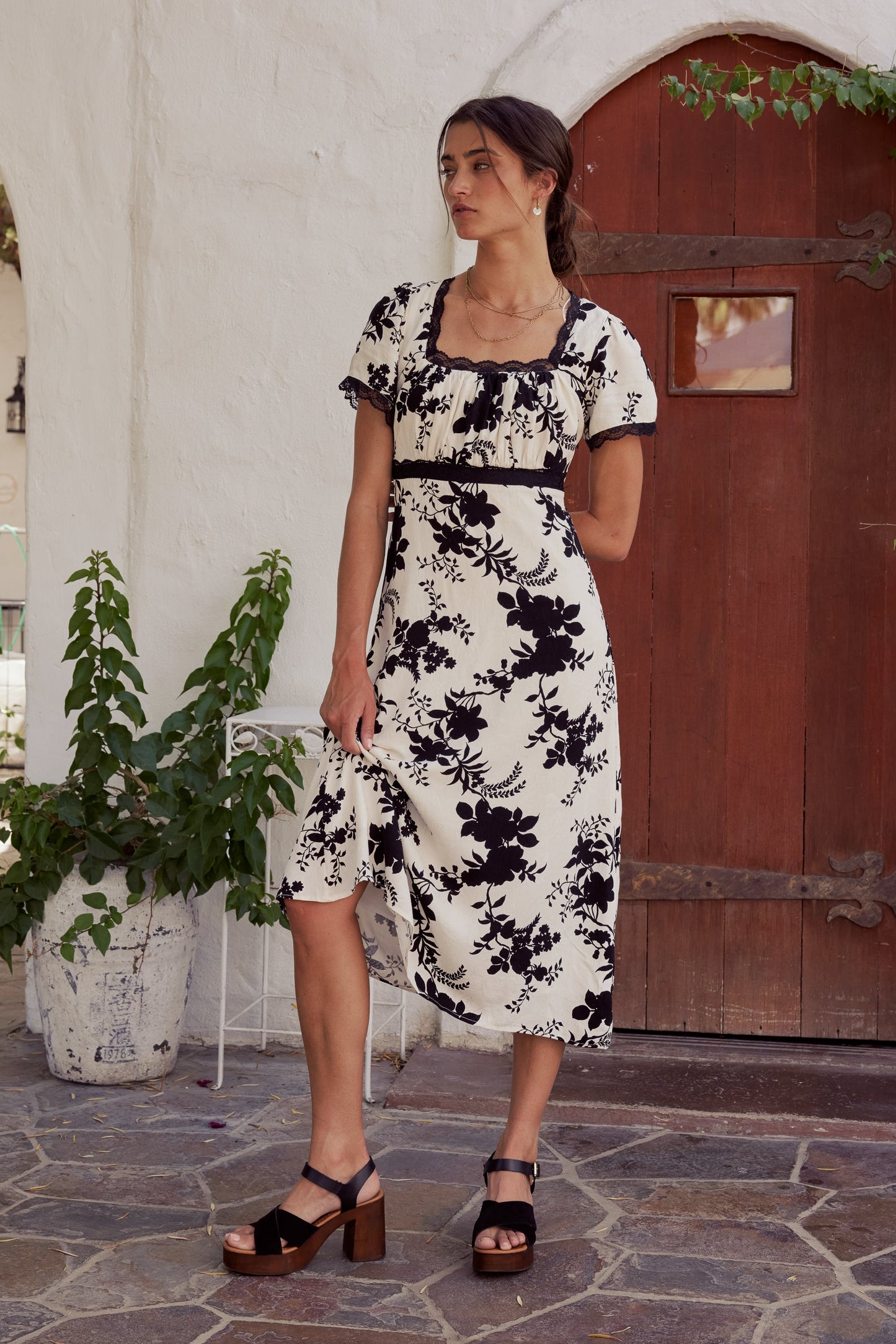 Arian Floral Midi Dress - FINAL SALE