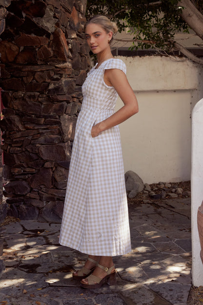 Amani Plaid Maxi Dress - FINAL SALE