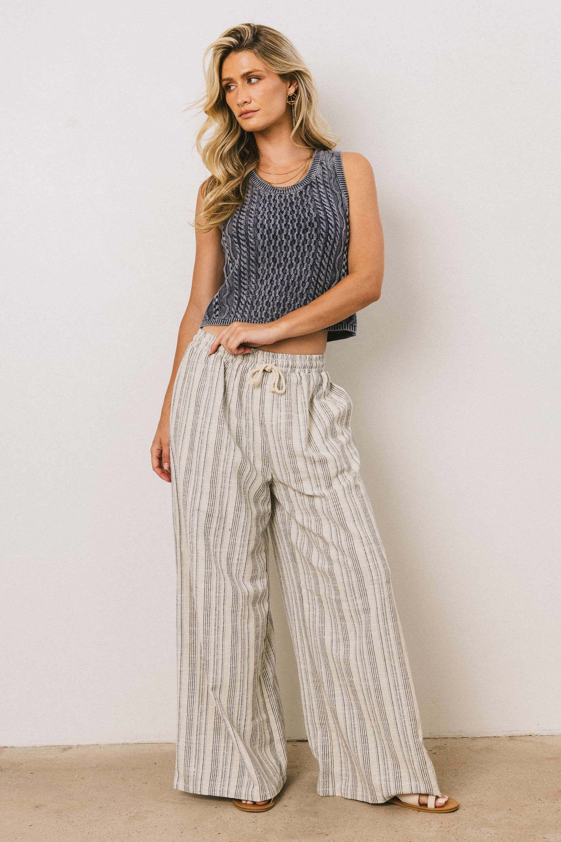 Kirra Striped Wide Leg Pants - FINAL SALE