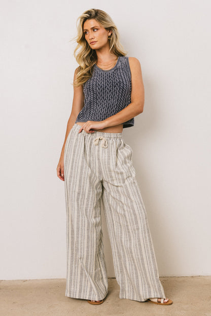 Kirra Striped Wide Leg Pants - FINAL SALE