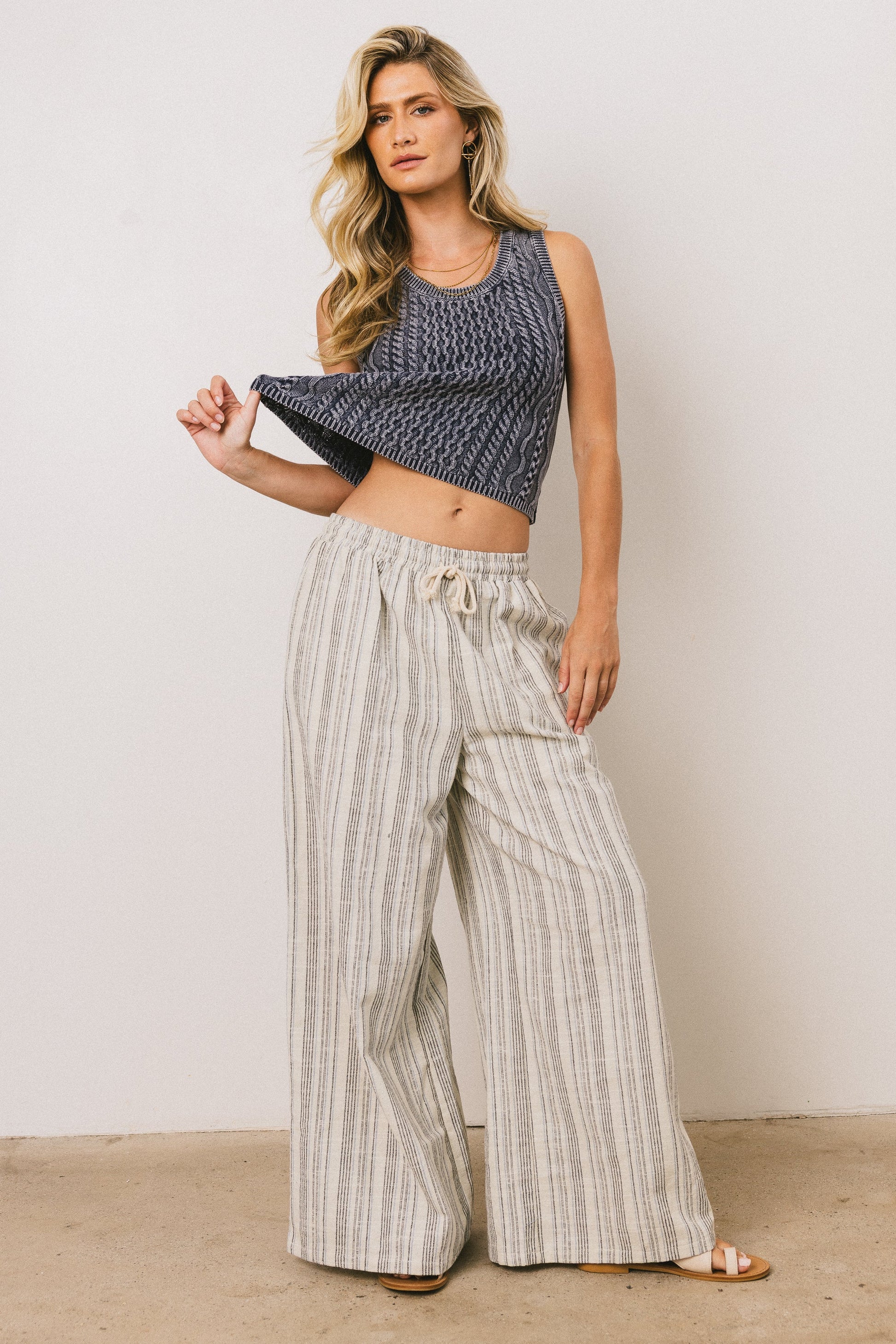 Kirra Striped Wide Leg Pants - FINAL SALE
