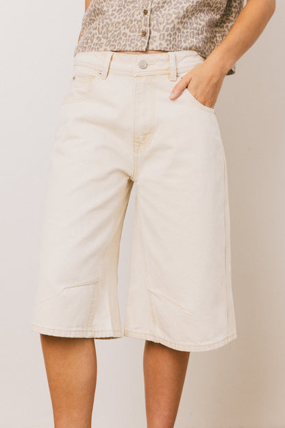 Alden Bermuda Shorts in Cream - FINAL SALE