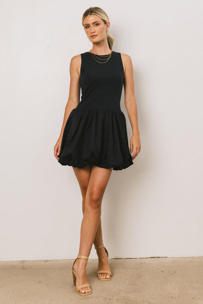 Nila Bubble Mini Dress in Navy - FINAL SALE