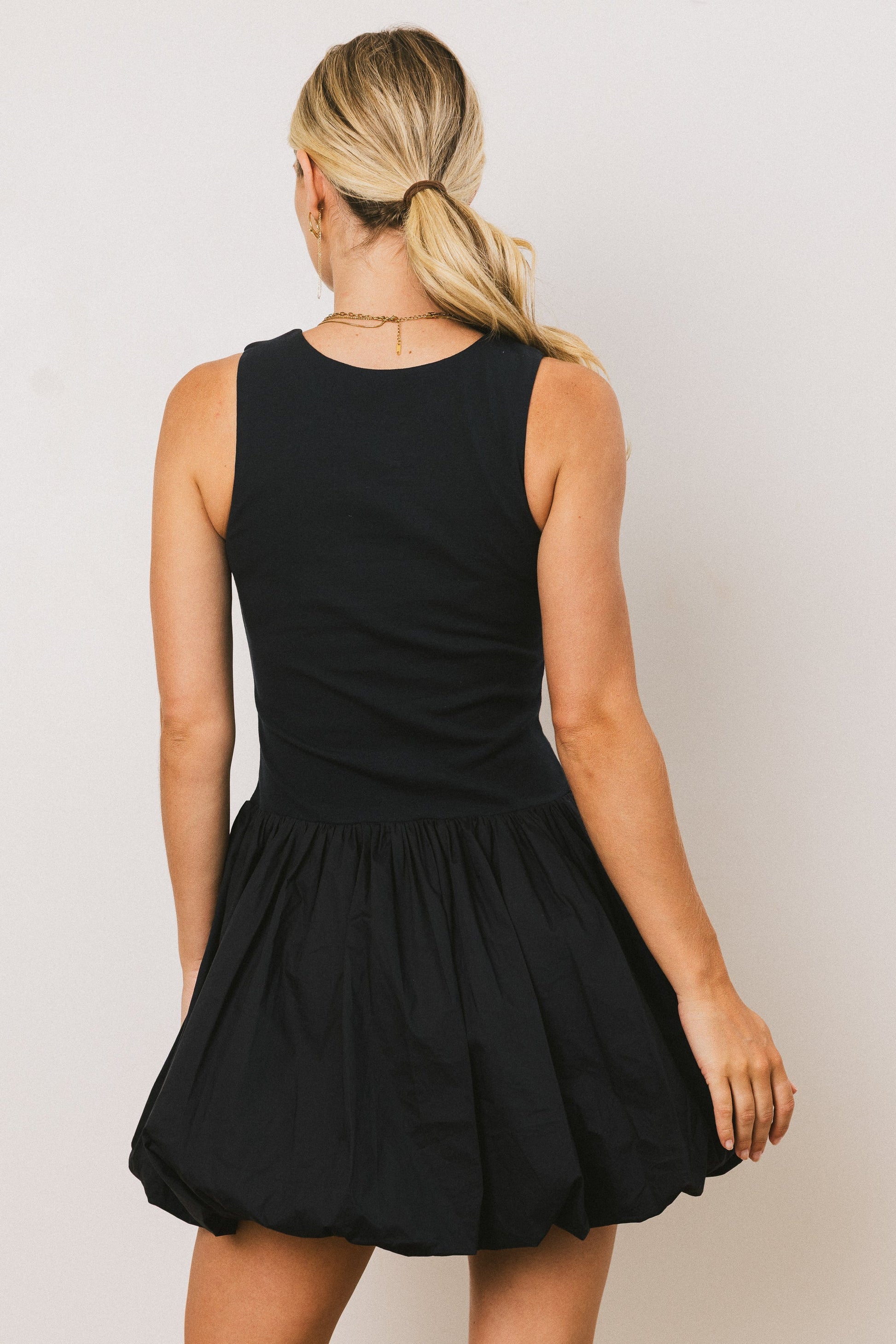 Nila Bubble Mini Dress in Navy - FINAL SALE