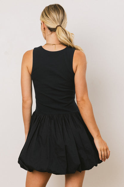 Nila Bubble Mini Dress in Navy - FINAL SALE