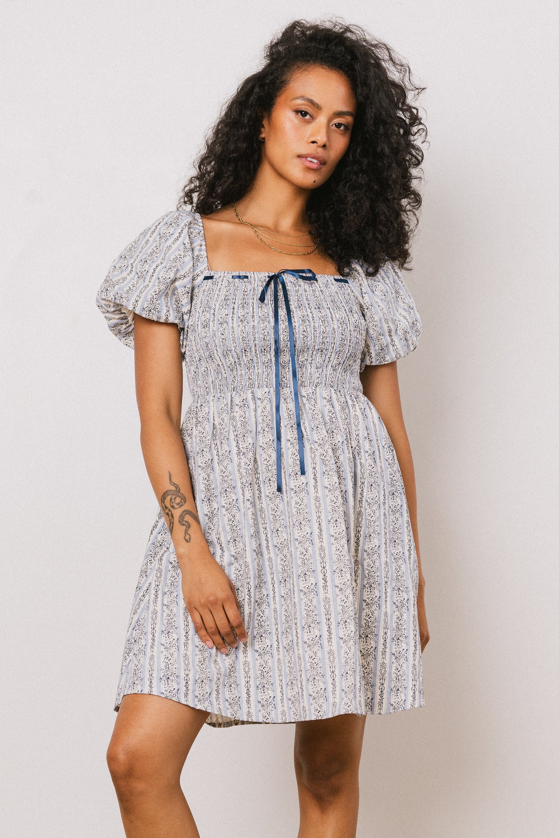 Arlet Smocked Mini Dress - FINAL SALE