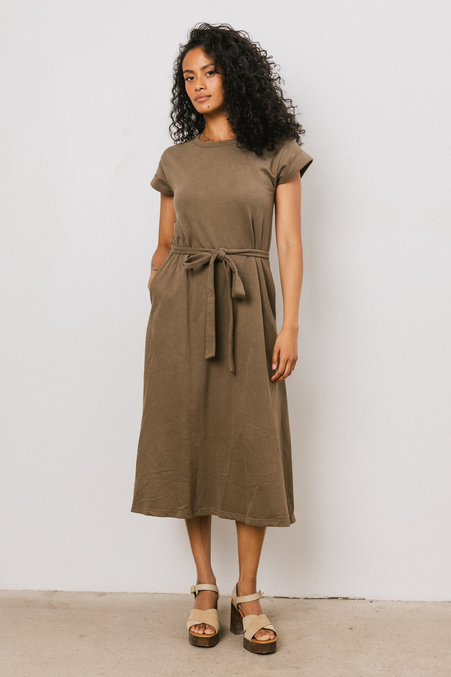 Saxton Maxi Dress in Olive - FINAL SALE