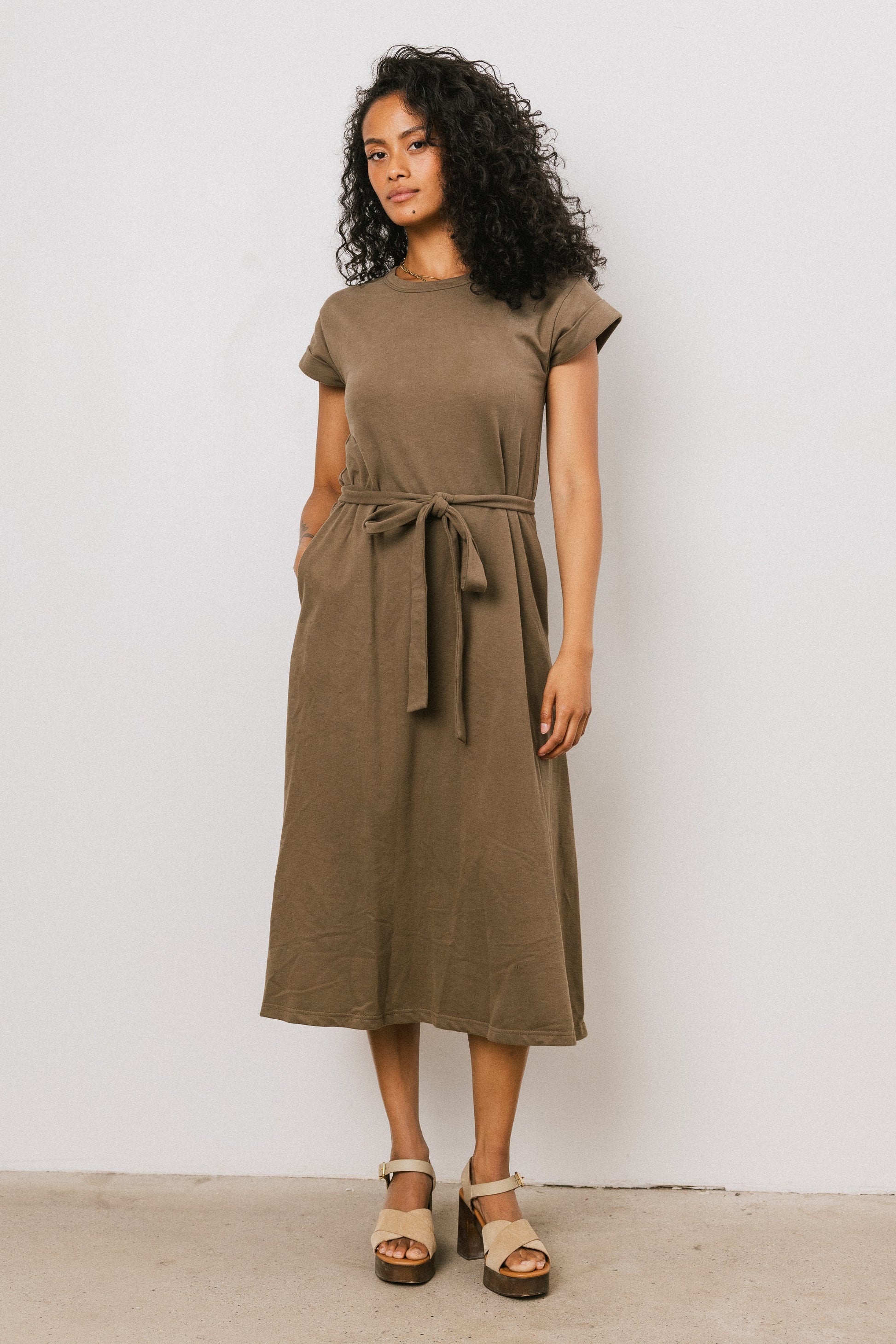 Saxton Maxi Dress in Olive - FINAL SALE