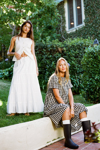 Keyla Plaid Midi Dress - FINAL SALE