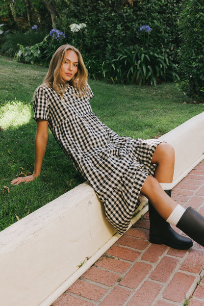 Keyla Plaid Midi Dress - FINAL SALE