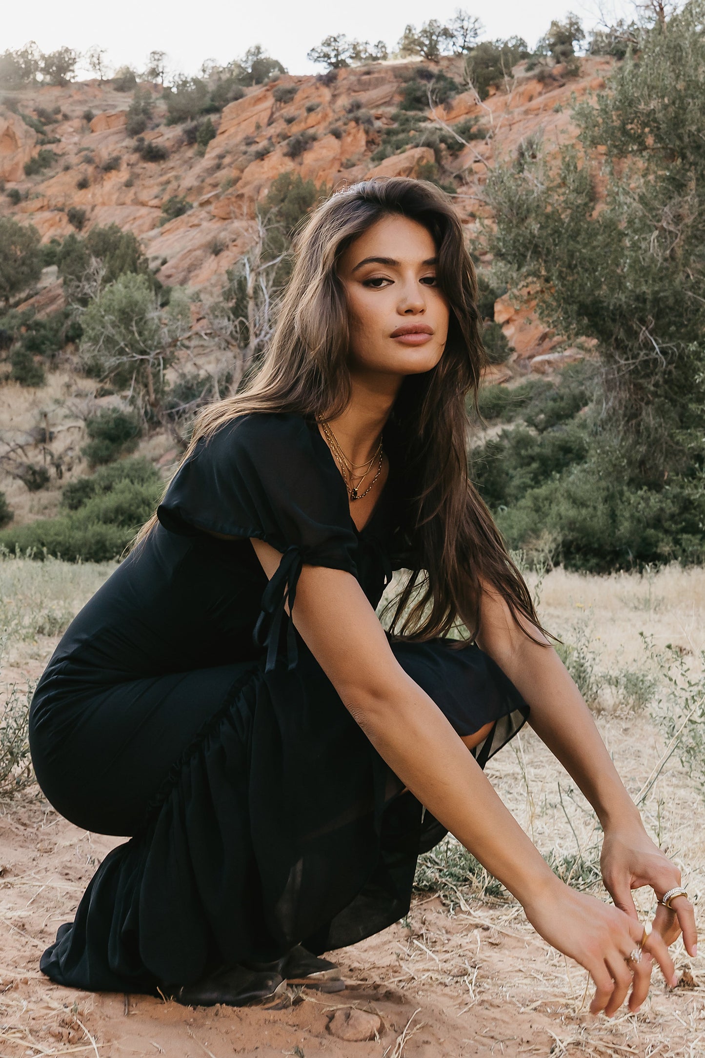 Dallas Sheer Midi Dress - FINAL SALE
