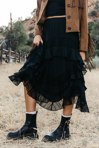Megan Tiered Midi Skirt - FINAL SALE