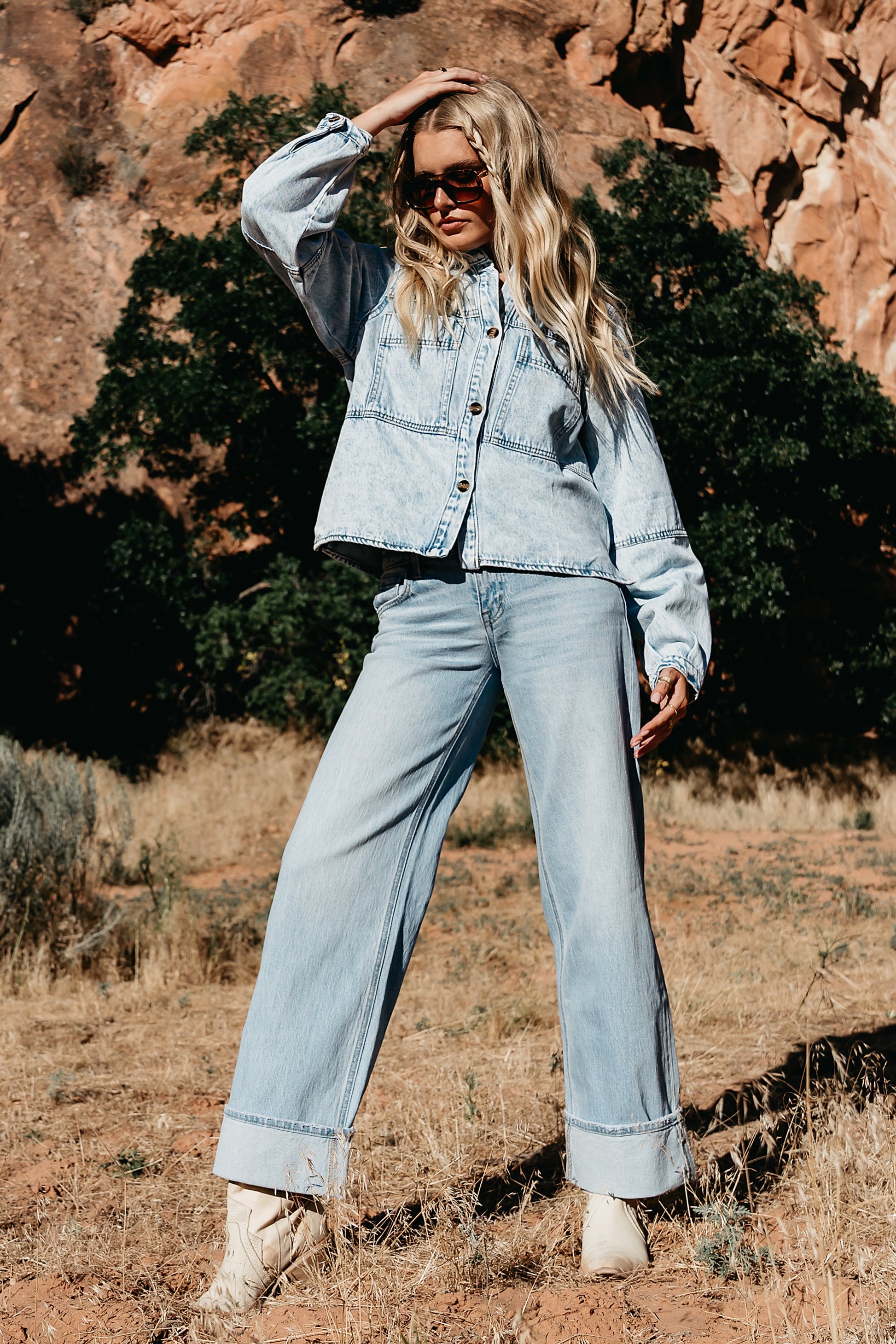 Marcia Cuffed Baggy Jeans