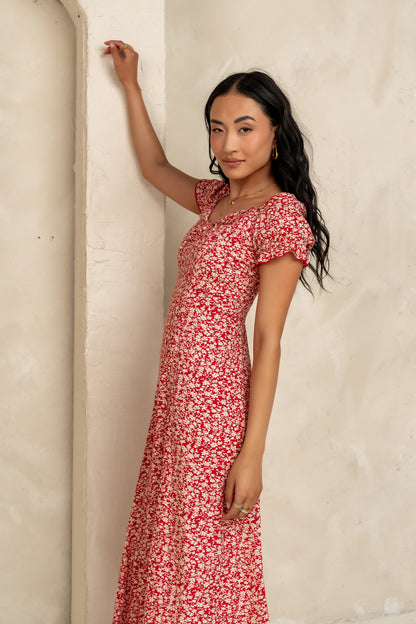 Marlow Maxi Dress in Red - FINAL SALE