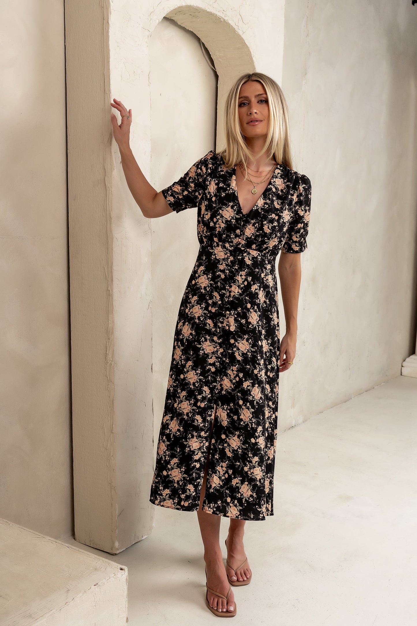 Jolie Floral Midi Dress - FINAL SALE