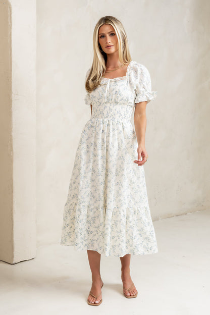 Travis Floral Midi Dress