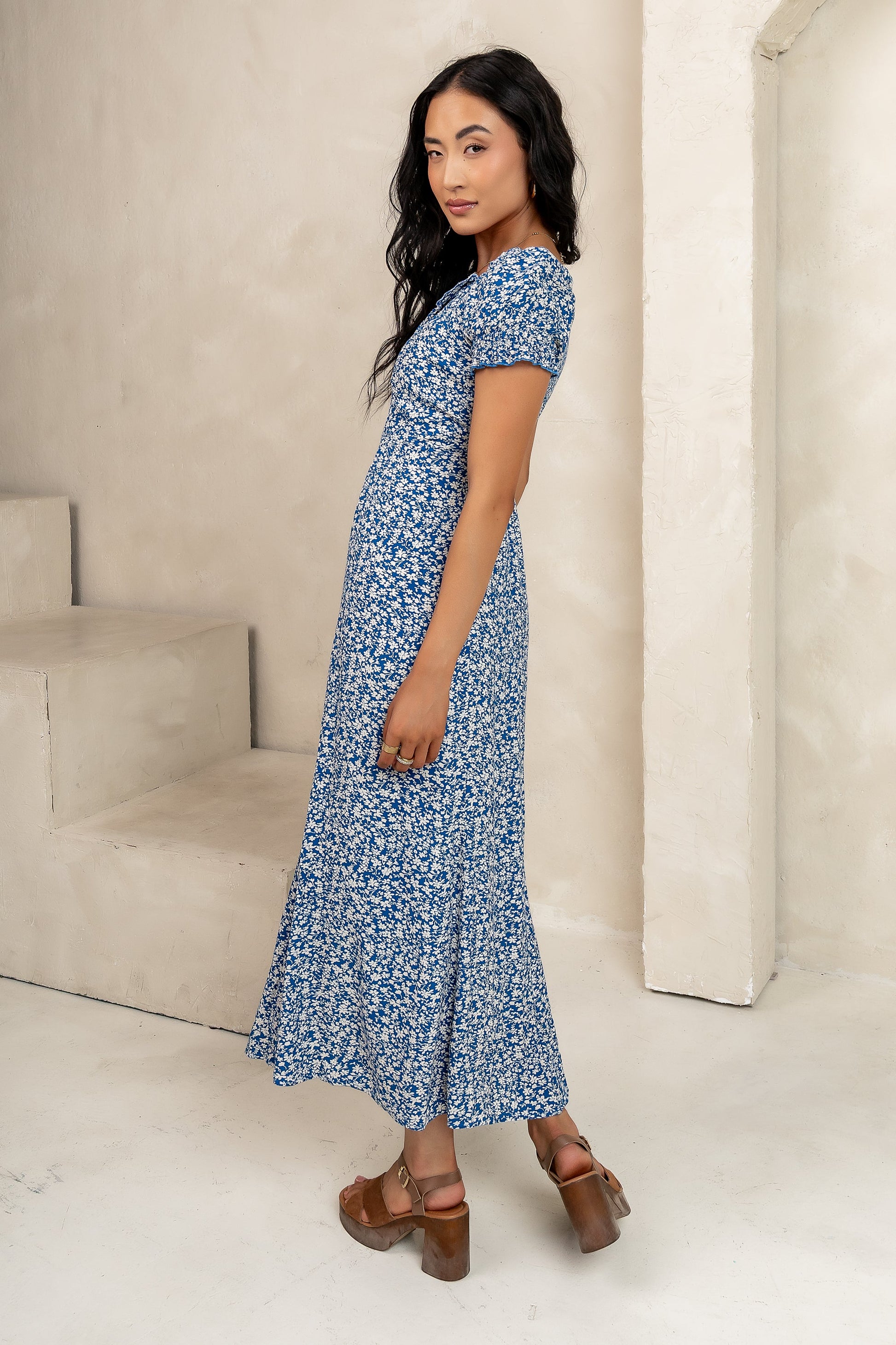 Marlow Maxi Dress in Blue - FINAL SALE