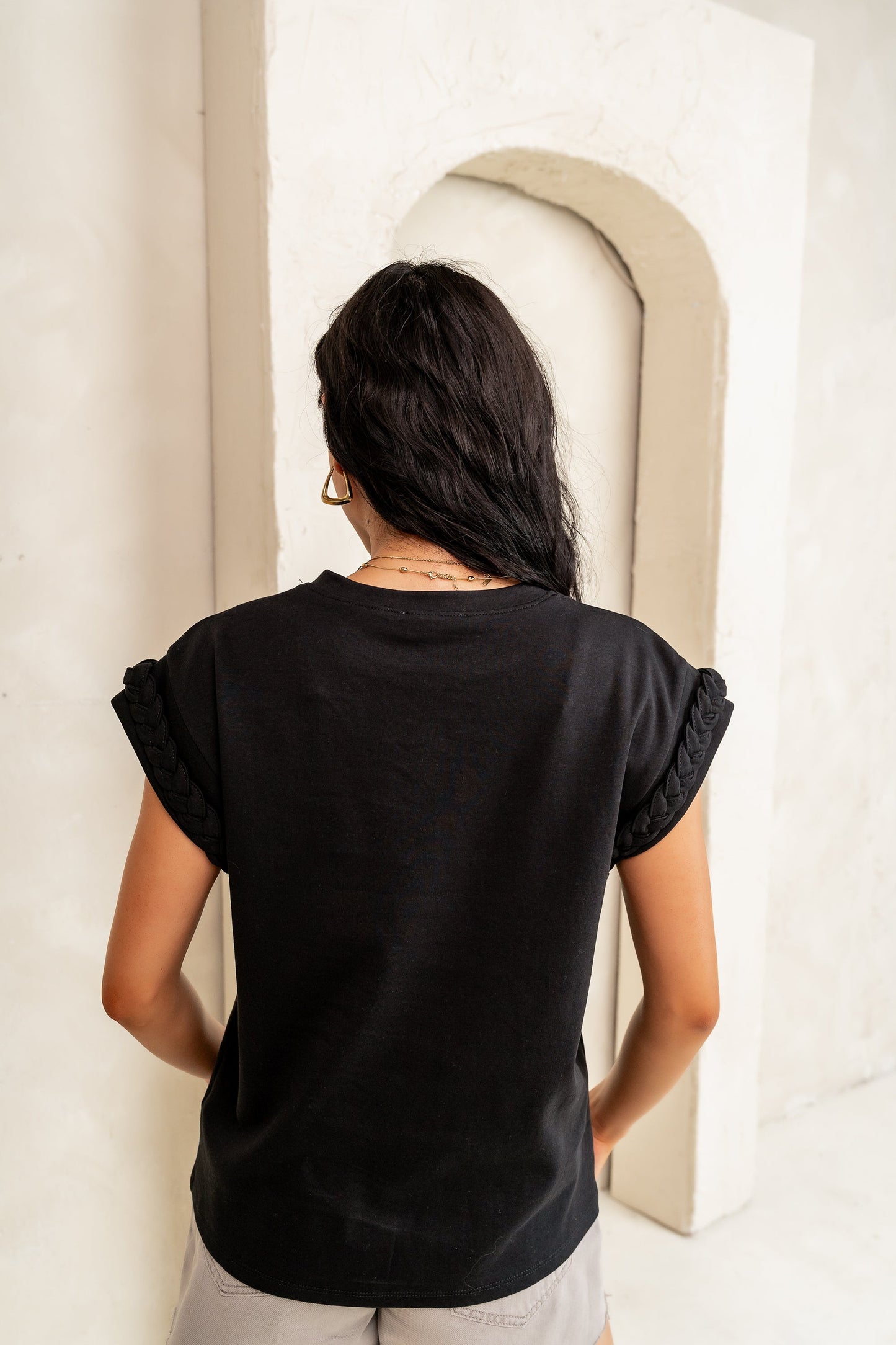 Tessa Knit Top in Black - FINAL SALE