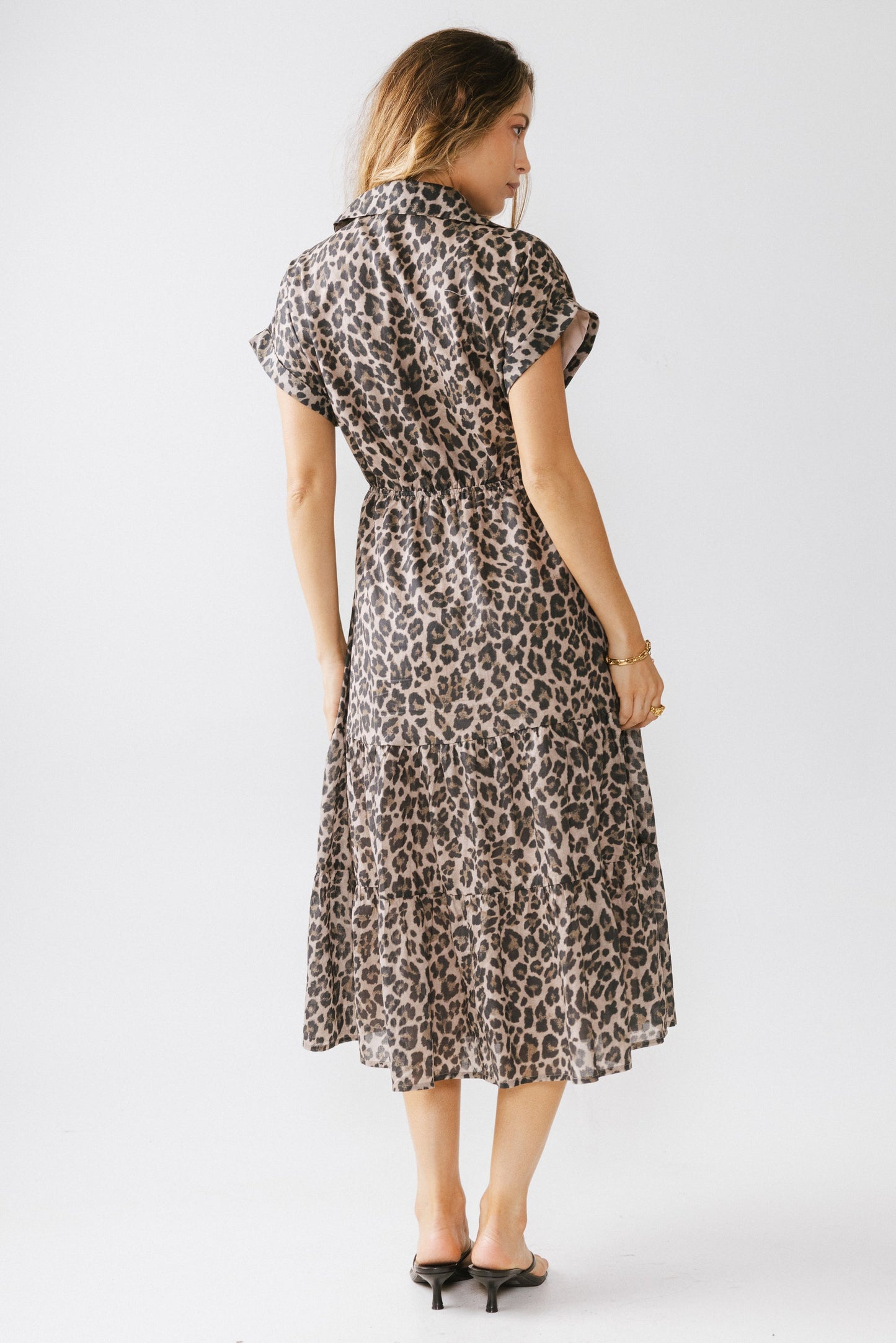Ayda Leopard Midi Dress - FINAL SALE