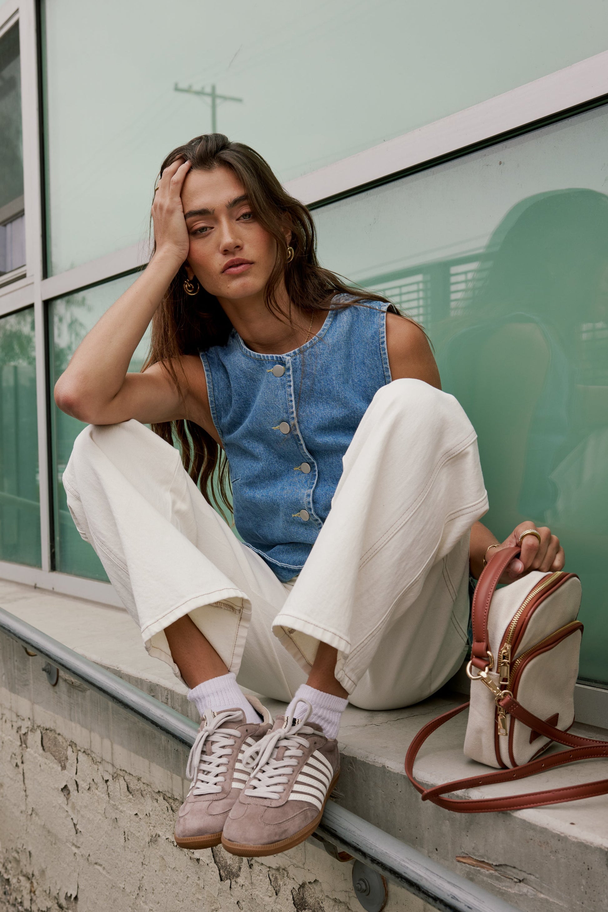 Lyra Denim Vest - FINAL SALE